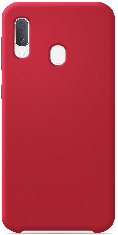 Coque silicone unie compatible Soft Touch Rouge Samsung Galaxy A20 Galaxy A30