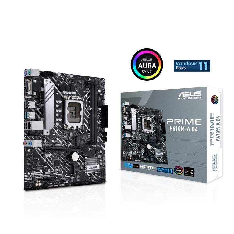 ASUS PRIME H610M A D4 Intel H610 LGA 1700 micro ATX Neuf