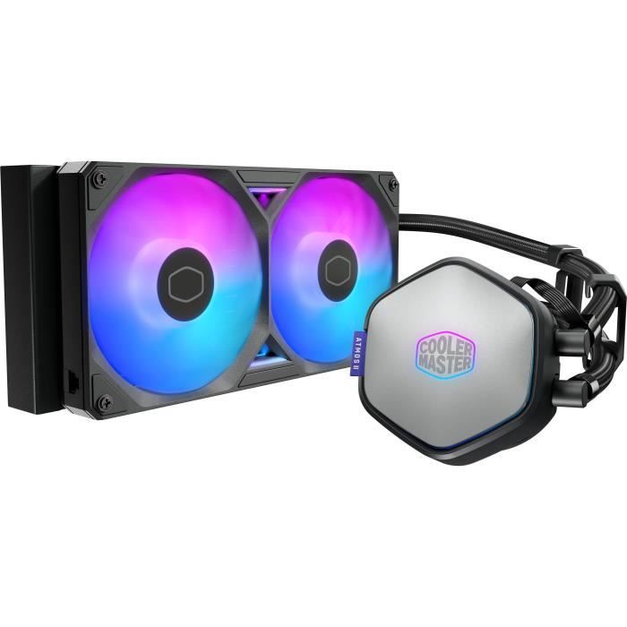 COOLER MASTER MasterLiquid 240 Atmos II Pixel LED Watercooling AIO Ventilateurs 120mm - vue 6
