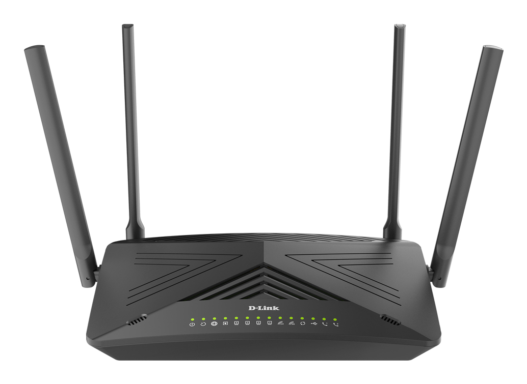 D Link DSL X3052E Router Modem VDSL2ADSL2+ Wi Fi 6 Dual Band AX3000 3 Gbps - vue 2