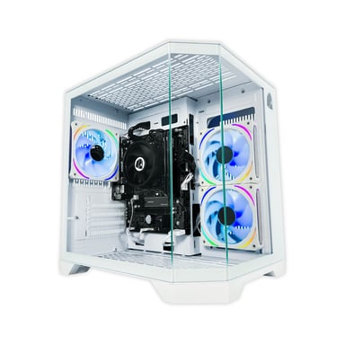 PC Gaming Nitropc Avanzado Bronze Plus - AMD Ryzen 5 PRO 5600GT, AMD Vega 7, RAM 16GB, M.2 1TB, Windows 11, WiFi, Blanco
