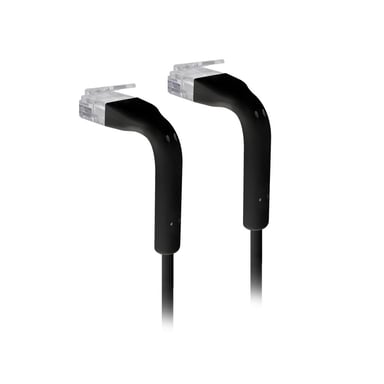 Ubiquiti U-Cable-Patch-2m-RJ45-BK | Cable de parcheo LAN | Cable de parcheo UniFi, 2m, Cat6, Negro