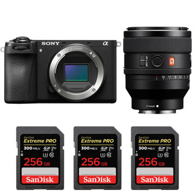 Appareil photo hybride Sony A6700 + FE 50mm f/1.4 GM + 3 SanDisk 256GB Extreme PRO UHS-II + Ebook ''20 astuces pour des images qui claquent''