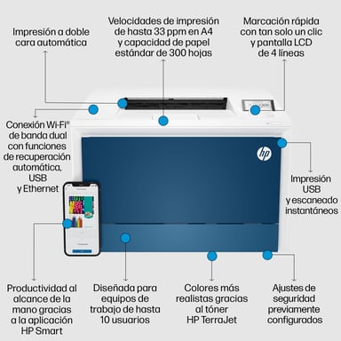 HP Color LaserJet Pro Impresora 4202dw