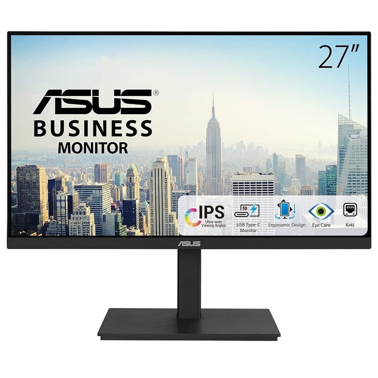 ASUS VA27ACFSN écran plat de PC 68,6 cm (27 ) 2560 x 1440 pixels Wide Quad HD LCD Noir - Neuf