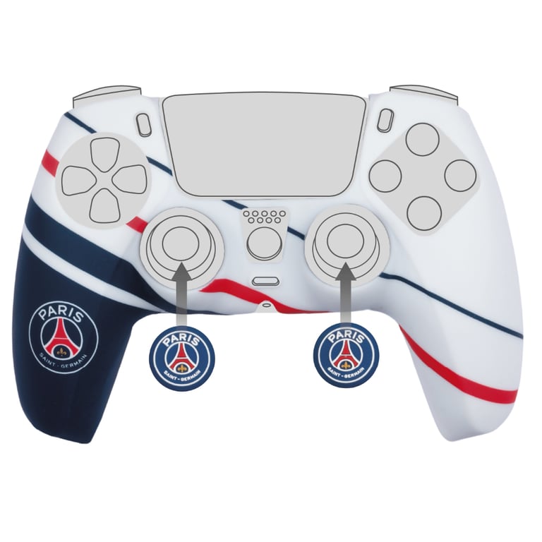 Coque de protection pour manette DualSense PS5 KONIX Naruto Shippuden Silicone Appuie pouces et - vue 4