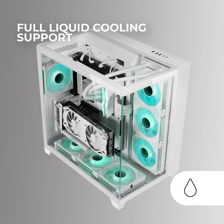 MARS GAMING Modèle du produit : Boitier Moyen Tour ATX MC 3C RGB avec panneaux vitrés Neuf - vue 2