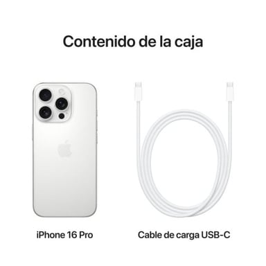 iPhone 16 Pro (5G) 128 Gb, Titanio Blanco