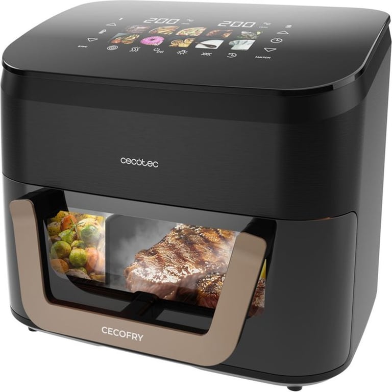 Friteuse À Air Cecotec Cecofry&Grill Smokin 11000 – 3 En 1, 2800 W, Fonction Fumoir - vue 4