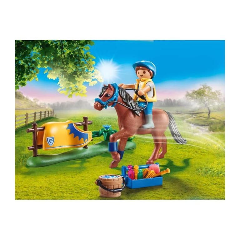 PLAYMOBIL - 70523 - Cavalier avec poney brun - Neuf