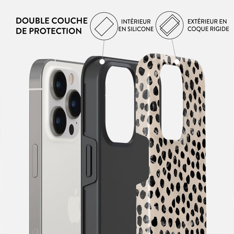 Custodia per iPhone 15 Pro Max Tough Antiurto modello Almond Latte