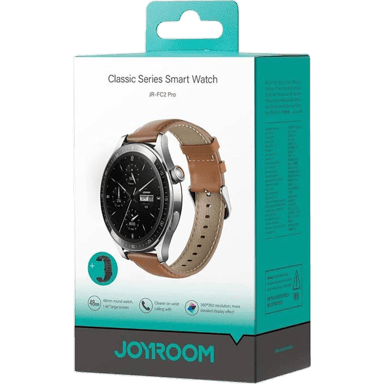 Montres & Bracelets connectés Joyroom JR-FC2 Pro Smartwatch 1,46 pouces Marron et Argent