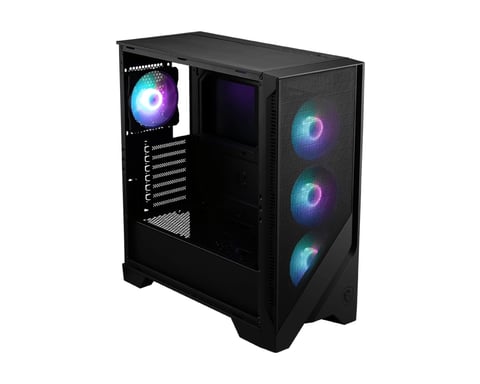 MSI MAG FORGE 320R AIRFLOW Micro Tower CPU Nero, Trasparente