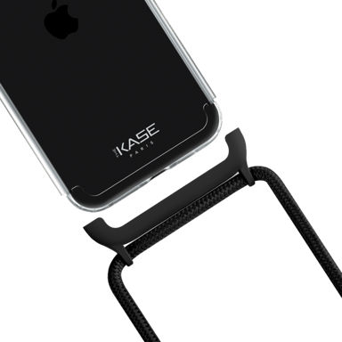 Borsa a tracolla invisibile e staccabile 2 in 1 per Apple iPhone 11, nero notte