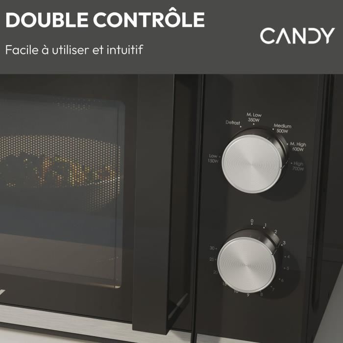CANDY Micro ondes solo 20 litres CMW20TNMB - vue 6