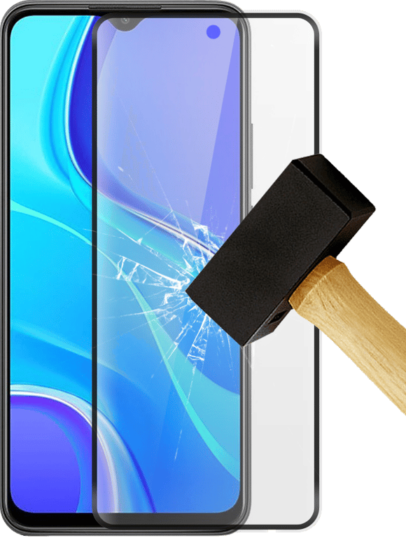 Film verre trempé 4D Noir compatible Xiaomi Redmi 9 Redmi 9T