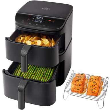Cosori Turbo Tower Double 10,8 L Autonome 2630 W Friteuse d'air chaud Noir