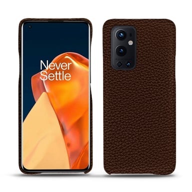 Coque cuir OnePlus 9 Pro -  - Marron - Cuir grainé