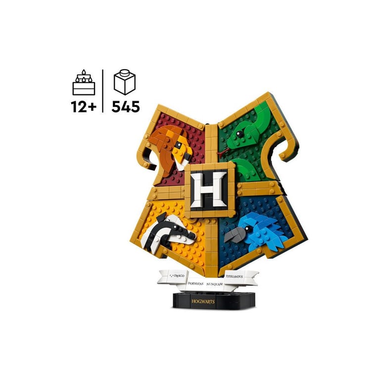 LEGO Harry Potter 76462 Blason des Maisons de Poudlard 545 pièces Décor à monter Noir - Neuf
