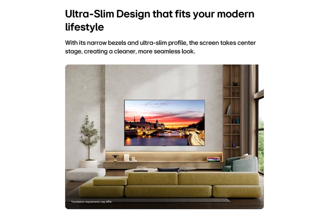 Téléviseur OLED 4K LG 65 pouces 165 cm WebOS Smart TV HDR 4 HDMI 2 USB Wi‑Fi VESA 300 x 200 mm - vue 4