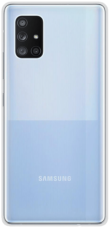 Coque silicone unie compatible Transparent Samsung Galaxy A71 5G