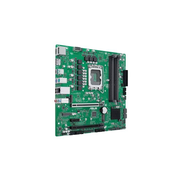 ASUS PRO B860M C CSM Carte mère micro ATX Socket LGA1851 B860 Chipset USB C 3.2 Gen 1 USB 3.2 Gen 1 USB 3.2 Gen 2 Gigabit LAN carte graphique embarquée unité centrale requise ... - vue 5