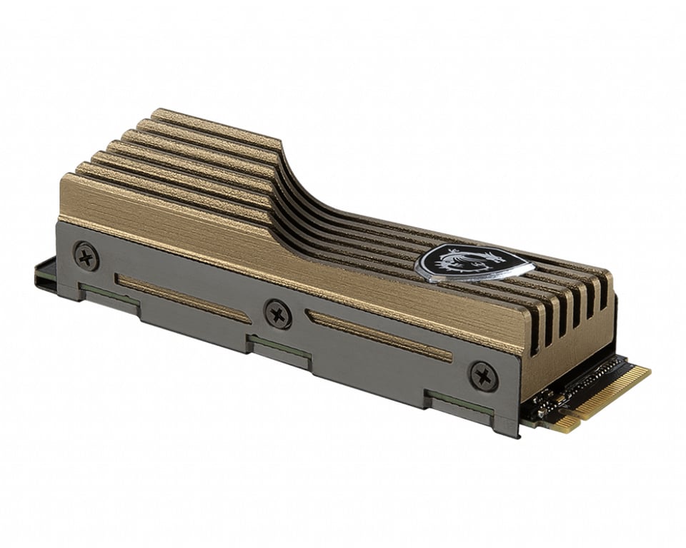 MSI SPATIUM M480 SSD chiffré interne .2 2280 PCIe 4.0 x4 NVMe AES 256 bits TCG Opal Encryption 2.0 dissipateur de chaleur intégré - vue 3