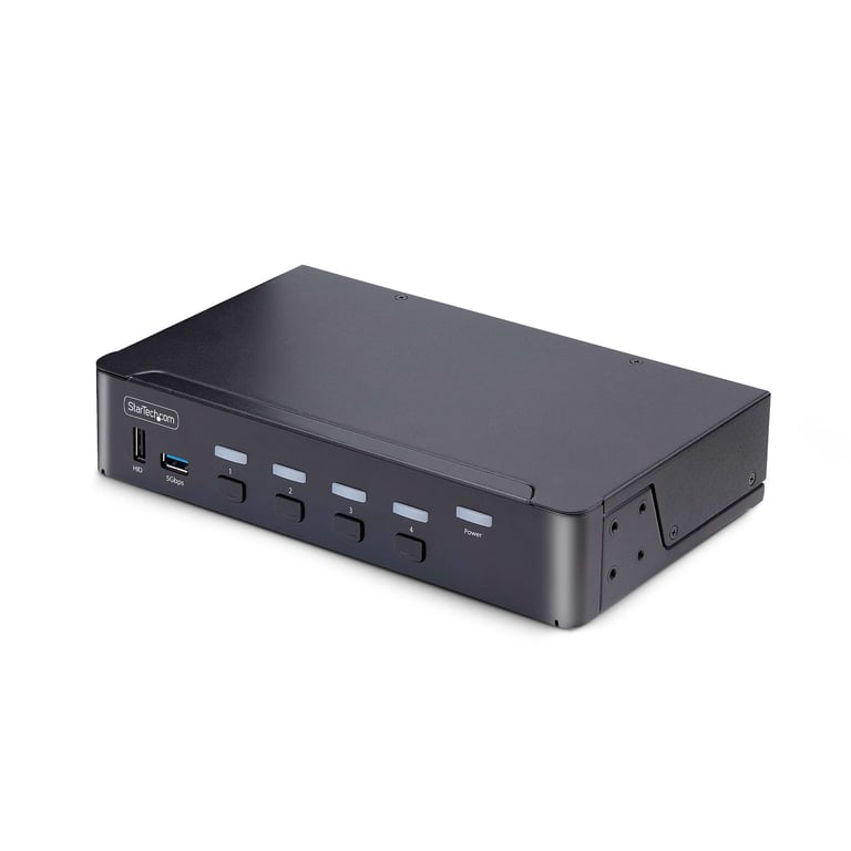 StarTech.com Switch KVM DisplayPort 4 Ports 8K 60Hz DP 1.4 6 Ports USB Commutateur écran clavier audioUSB 4 x KVM / audio / USB 1 utilisateur local de bureau Conformité TAA - vue 2