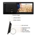 Cadre Photo Numérique 7 Pouces LED Haute Qualité Avec Support Vidéo Et Musique Noir YONIS