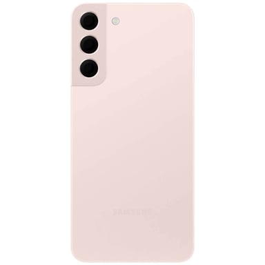 Cubierta de la batería original de Samsung S22 rosa con lente