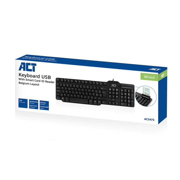 ACT AC5475 clavier Bureau USB AZERTY Belge Neuf - vue 2