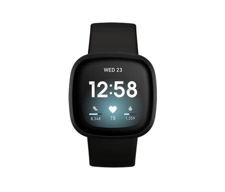 Fitbit Versa 3 - Reloj deportivo y de salud conectado - 40 mm - Negro