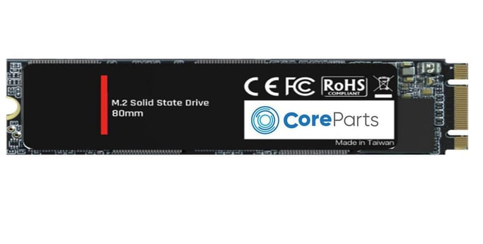 CoreParts CPSSD-M.2SATA-512GB disque SSD 512 Go M.2 Série ATA III SLC
