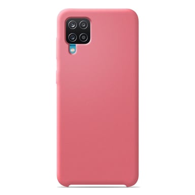 Coque silicone unie Soft Touch Rose compatible Samsung Galaxy A12 5G