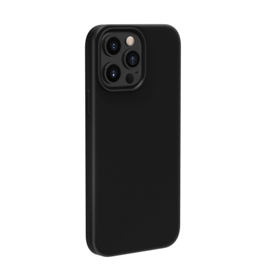 Custodia antiurto in morbido silicone gel per Apple iPhone 13 Pro Max, nero satinato