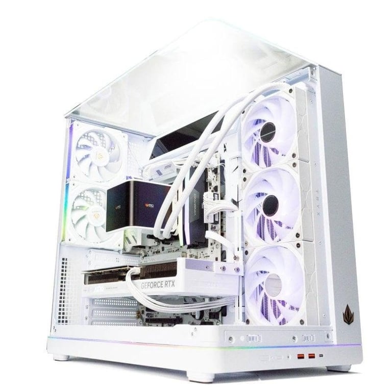 PcCom Ultimate AMD Ryzen 7 9850X3D / 64GB / 2TB SSD / RTX 5080 V2 Blanco / Windows 11 Pro - Ordinateur de bureau haute performance - Neuf