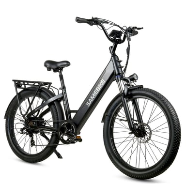 Samebike RS-A01 Plus Bici elettrica Motore da 750 W Batteria da 48 V 14 Ah 26*3.0 pollici Pneumatici Fat Step-thru City Commuter Ebike