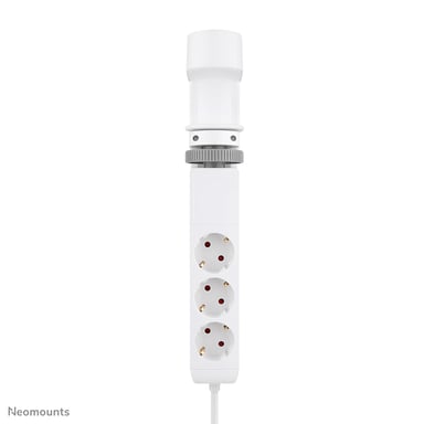 Neomounts BY NEWSTAR VOLT Desk Clamp socket with Quick-charge USB Ports (clamp 0-50mm), 3x type-F 230V, 1x USB-A 18W, 2x USB-C 20W - Neuf Blanc - vue 2