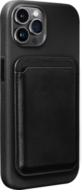 Coque iPhone 14 Pro Max Compatible MagSafe avec porte-carte amovible Noire Bigben