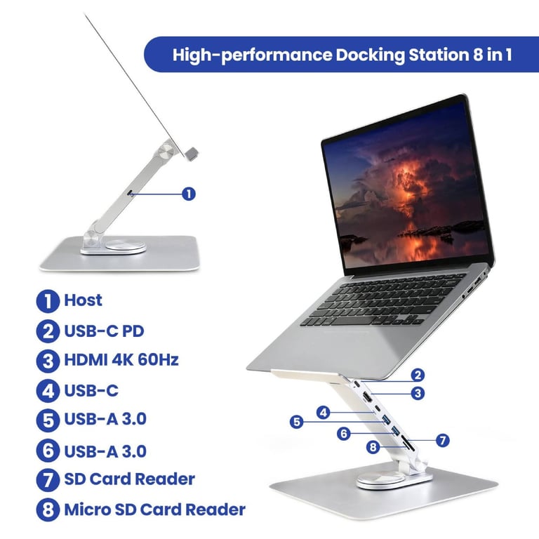 Ewent EW1269 Support de livres Supports de Laptop 43 2 cm 17 Neuf - vue 3