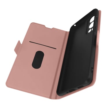 Funda OnePlus Nord 2 Tarjetero Soporte Vídeo Doble Lengüeta Oro rosado