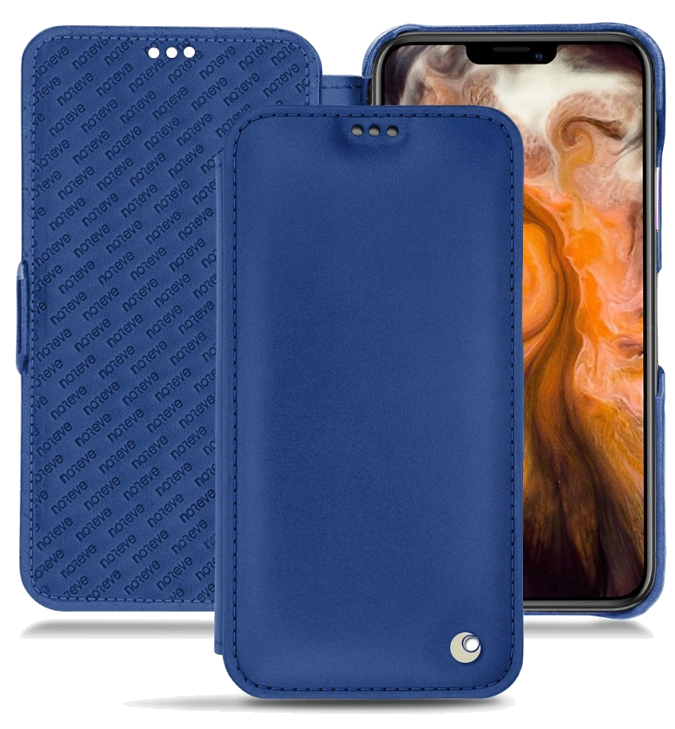 Housse cuir Apple iPhone 11 Pro Max - Rabat horizontalBleu