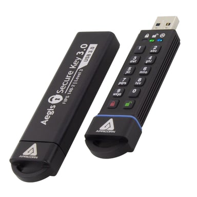 Apricorn ASK3 unidad flash USB 16 GB USB tipo A 3.2 Gen 2 (3.1 Gen 2) Negro