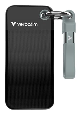 Verbatim Pocket SSD 1 To USB Type-C 3.2 Gen 2 (3.1 Gen 2) Noir, Gris