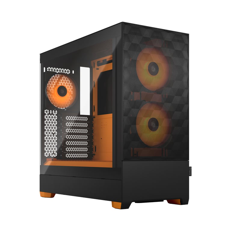 Fractal Design Pop Air Tower Noir, Orange - Neuf