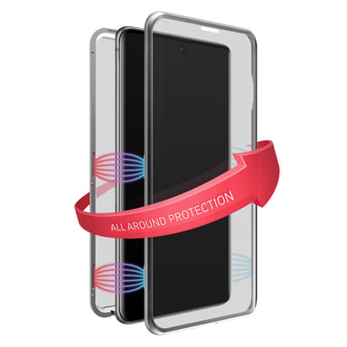 Coque de protection ''360° Glass'' pour Samsung Galaxy A52, argent