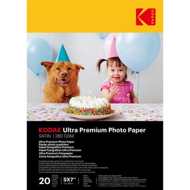 Pack de 20 papiers photo supérieur Kodak Ultra Premium 13x18cm Finition satinée - Neuf