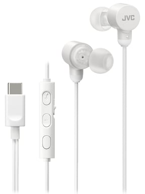 JVC HAFR29UCA Casque Avec fil Ecouteurs Appels/Musique USB Type-C Blanc