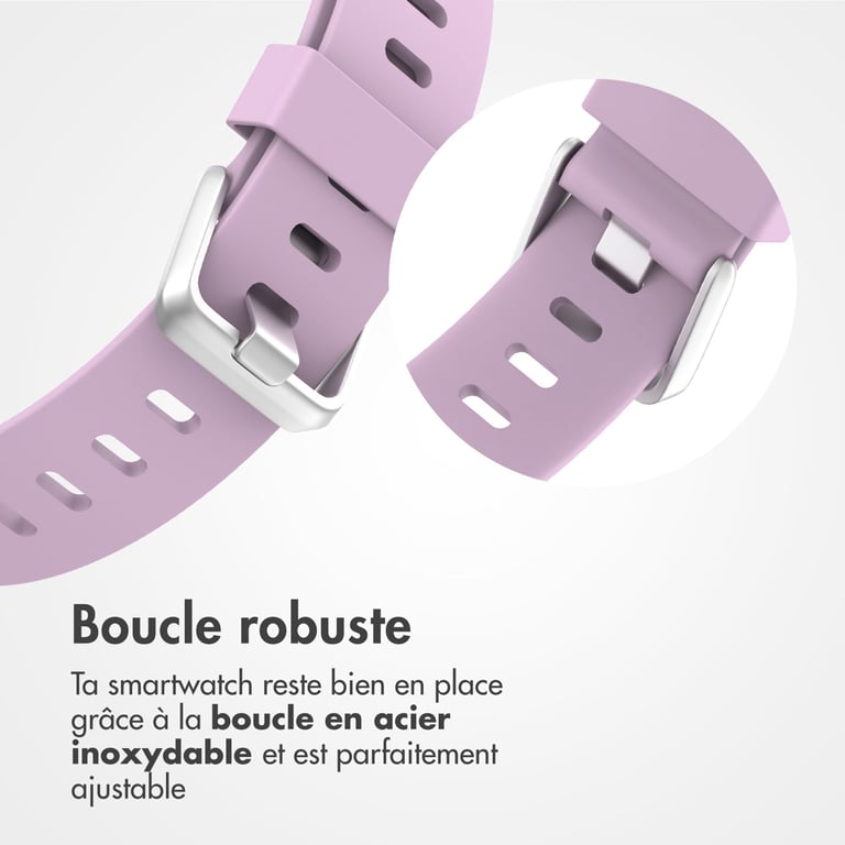 imoshion Bracelet en silicone pour Fitbit Versa 2 / Versa Lite Taille Vieux Neuf - vue 6