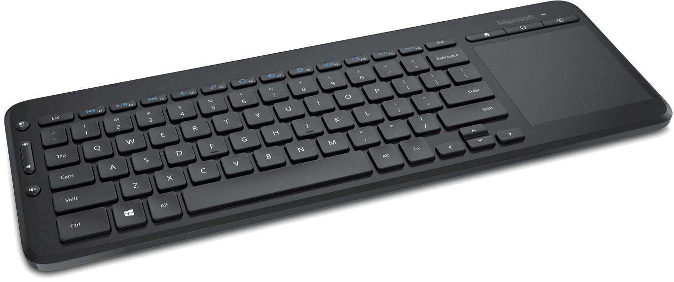 Clavier sans fil Microsoft All-in-One Media Keyboard + pavé tactile intégré